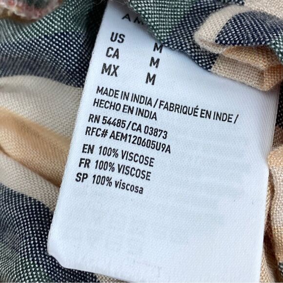 American Eagle Outfitters Striped Paperbag Jogger Pants Peach Multi Medium - Picture 13 of 15